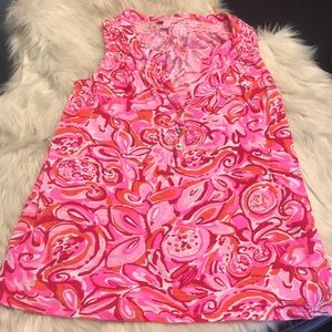 Lilly Pulitzer Tops - Lilly Pulitzer mango salsa Essie top small Lilly Pulitzer Tops - Lilly Pulitzer mango salsa Essie top small